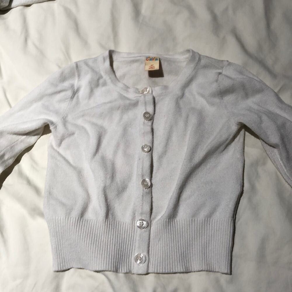 Harper canyon White simple cardigan worn once 2t